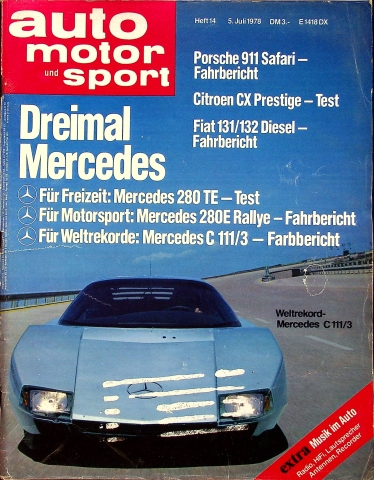 Deckblatt Auto Motor und Sport (14/1978)